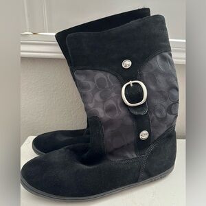 Coach black boots size 10.5